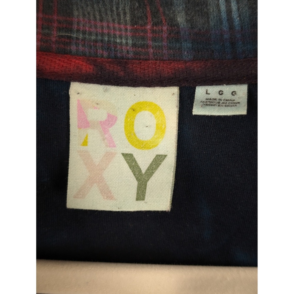Roxy Plaid Tie Dye Snap Button Jacket Multicolor … - image 8